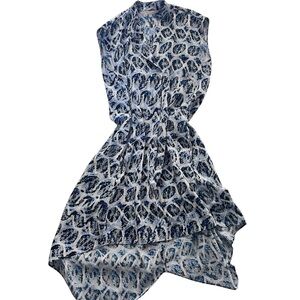 RACHEL Rachel Roy Abstract Waterfall High-Low Tunic Dress Oversized XS